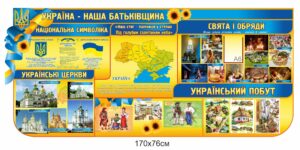Стенд суцільний “Україна – наша Батьківщина”