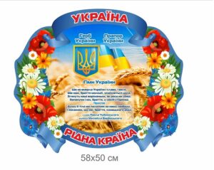 Державні символи України для дітей пластикові